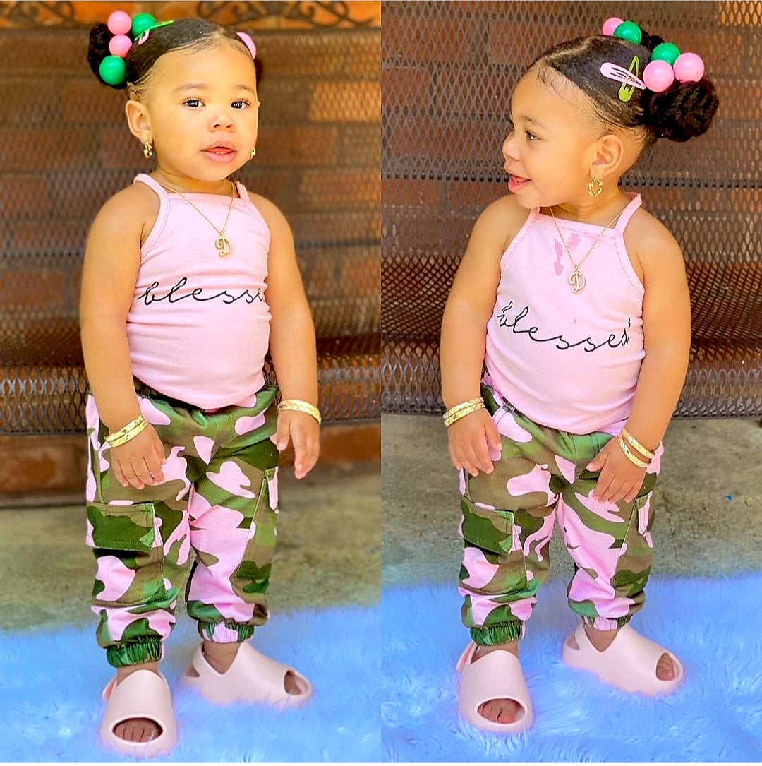 SIMPLY BLESSED PANTS SET